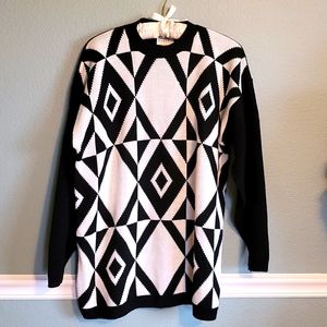 Jessica Scott Black & White Sweater